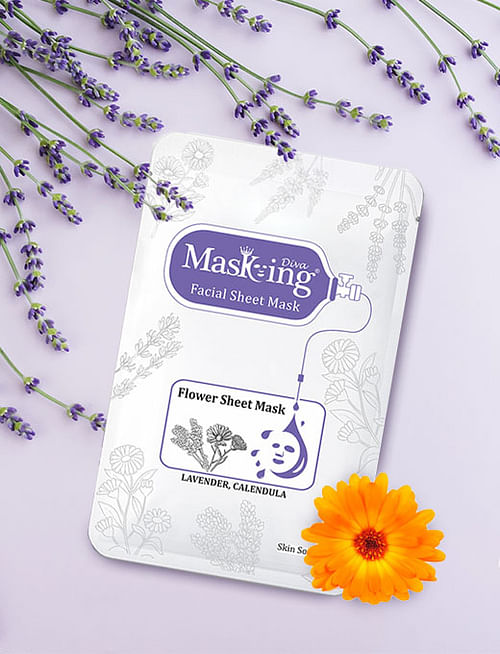 Flower Sheet Mask - Lavender & Calendula