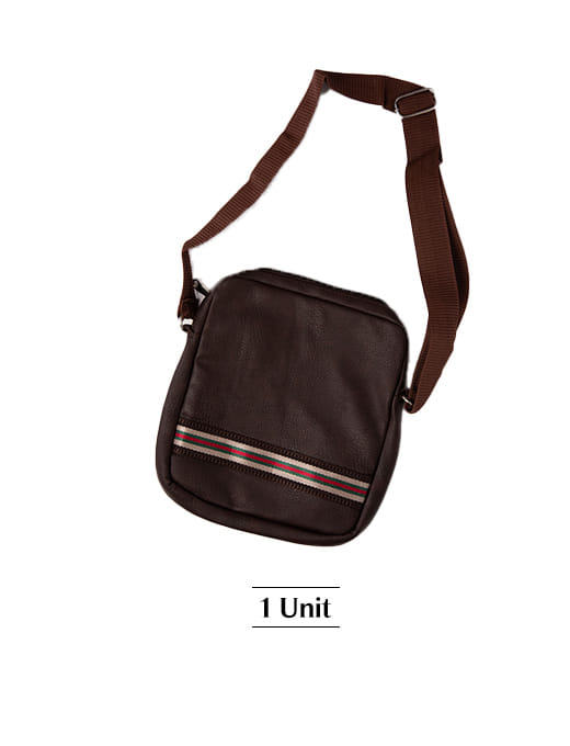 PU Leather Brown Sling Bag – thumbnail 2