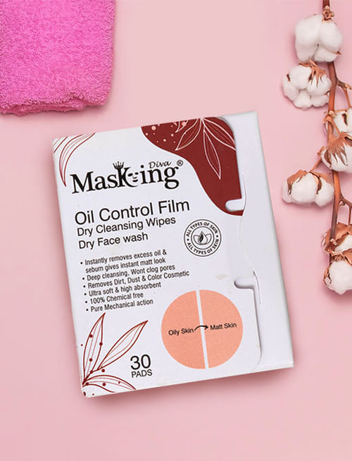 Oil Control Film Dry Cleansing Wipes - Dry Face Wash