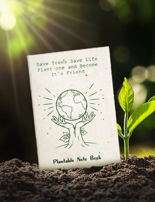 Sow And Grow Eco-Friendly Plantable Diary - Basil