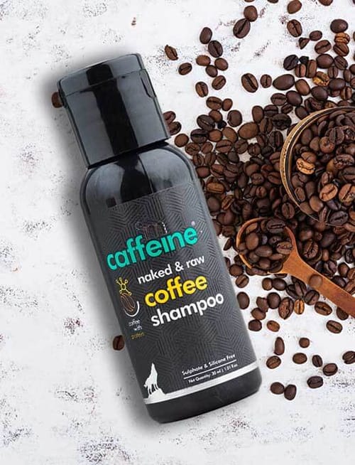 Naked & Raw Coffee Shampoo For Hair Fall Control With Protein & Argan Oil