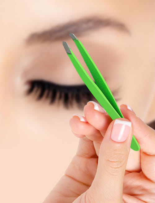 Tweezers Eyebrow - Green Tweezers Eyebrow - Green