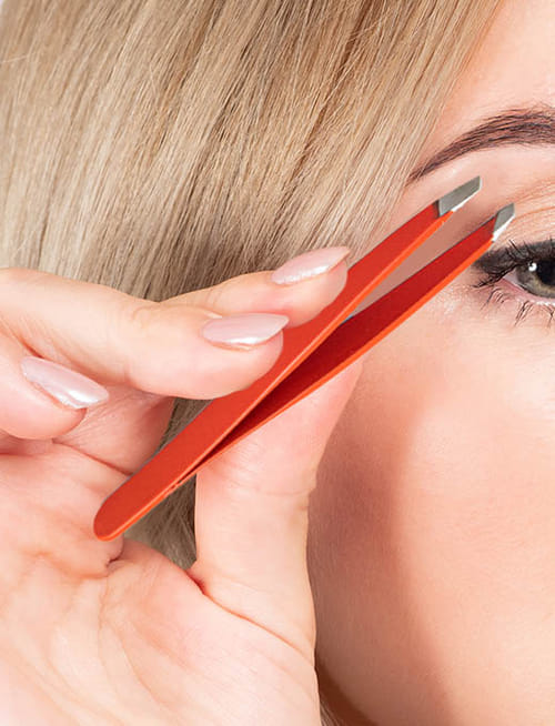 Tweezers Eyebrow - Red