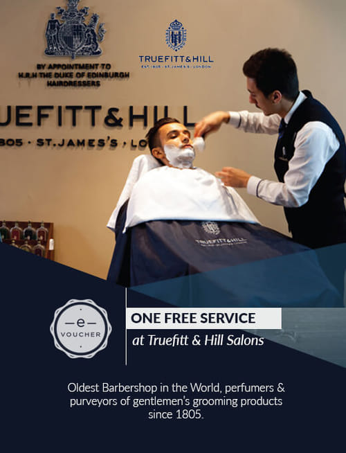 Truefitt & Hill | Exclusive Free Service Voucher