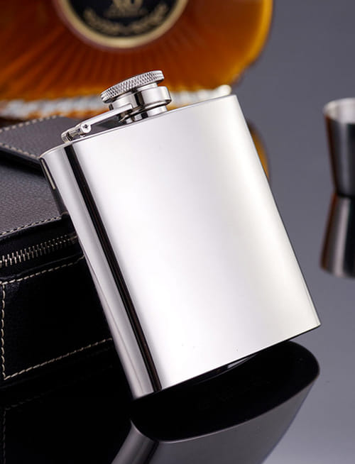 Hip Flask Silver (7oz) - 200 Ml