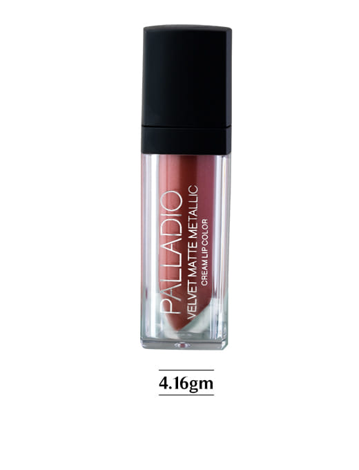 Velvet Matte Metallic Lip Color-Posh – thumbnail 2