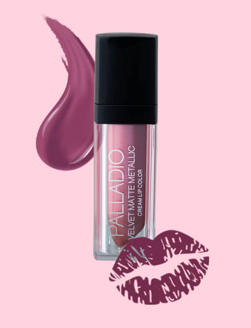 Velvet Matte Metallic Lip Color-Sassy