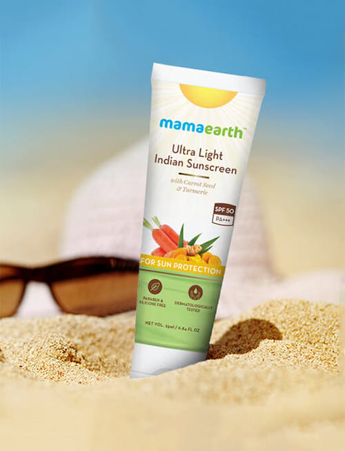 Ultra Light Indian Sunscreen With Carrot Seed, Turmeric And SPF 50 PA+++