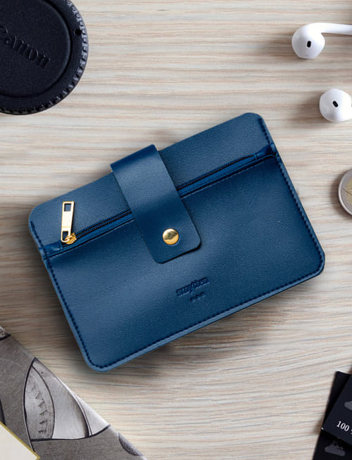 Wallet + Mobile Pouch Blue