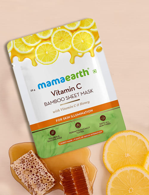 Vitamin C Bamboo Sheet Mask With Vitamin C And Honey For Skin Illumination