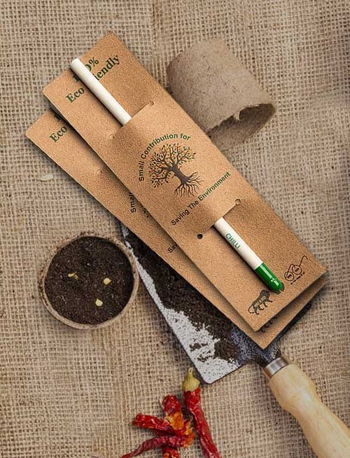 Plantable Seed Plain Paper Pencil Chilli