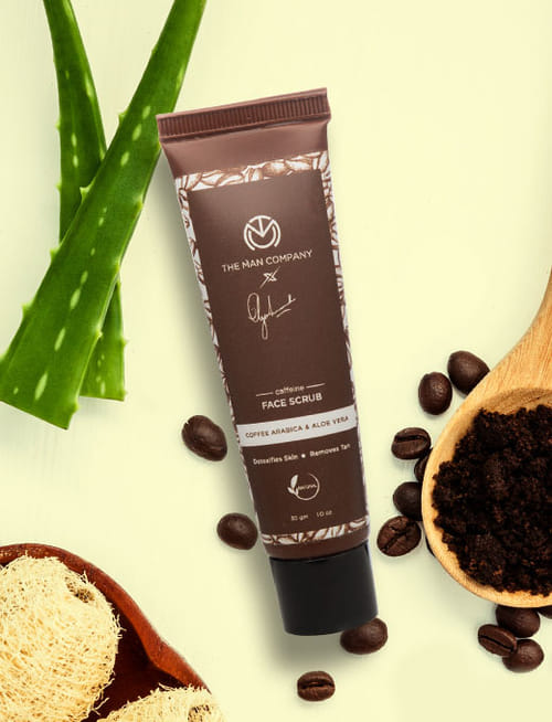 Caffeine Face Scrub Coffee Arabica & Aloevera Caffeine Face Scrub Coffee Arabica & Aloevera