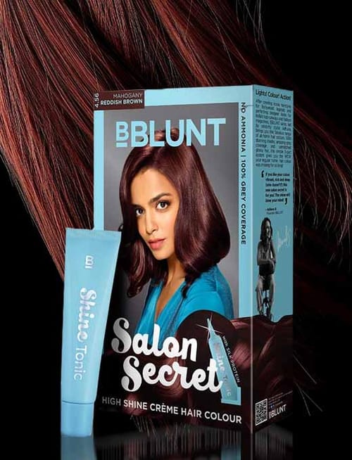 High Shine Crème Hair Colour Salon Secret Mahogany Reddish Brown