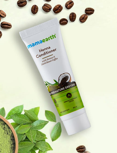 Henna Conditioner With Henna And Deep Roast Coffee For Premature Greying