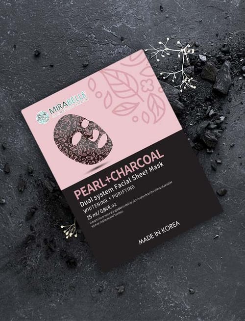 Pearl Charcoal Dual System Facial Sheet Mask Pearl Charcoal Dual System Facial Sheet Mask