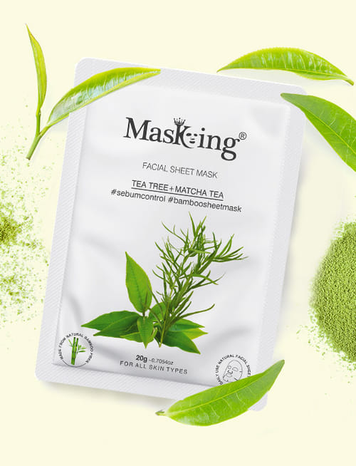 Tea Tree, Matcha Tea Facial Sheet Mask