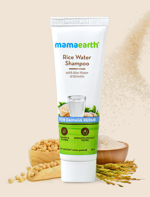 Rice Water Shampoo For Damage Repair
