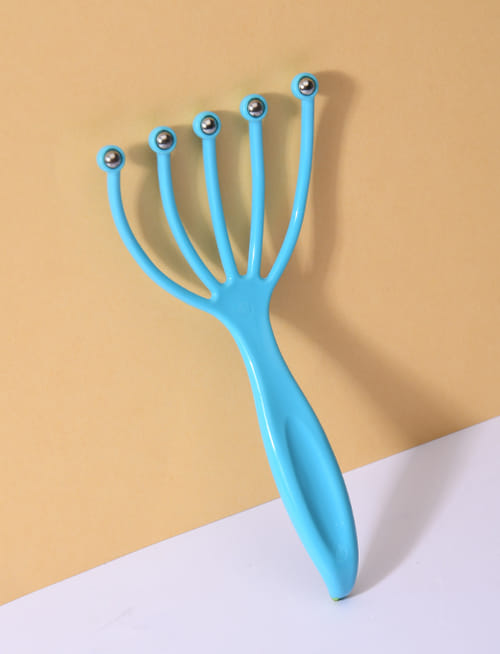 Manual Head Scalp Massage Blue