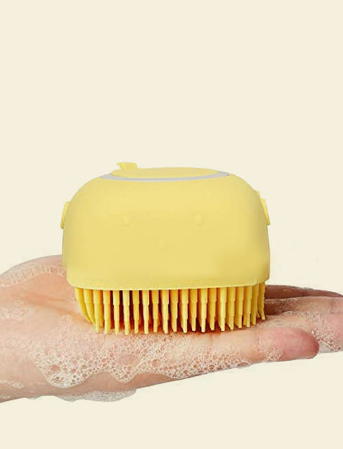 Silicone Bath Brush Yellow