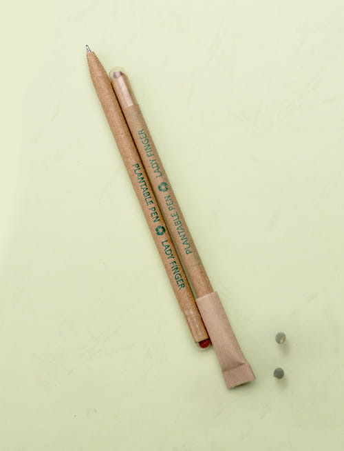 Plantable Seed Paper Pen Lady Finger