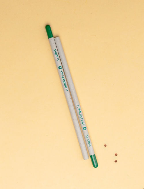 Plantable Seed Plain Paper Pencil Mustard