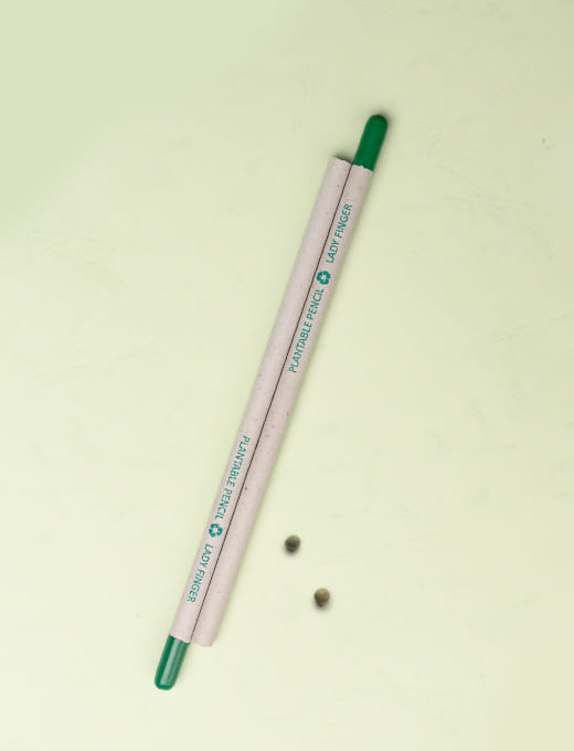 Plantable Seed Plain Paper Pencil Ladyfinger