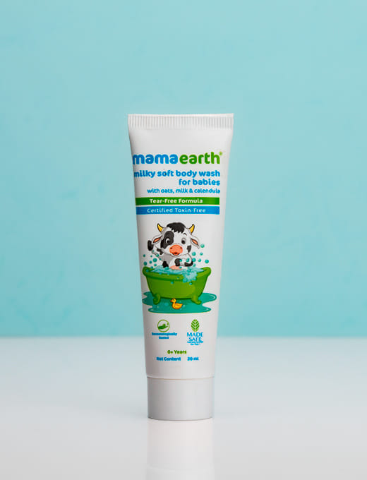 Milky Soft Body Wash For Babies With Oats, Milk And Calendula