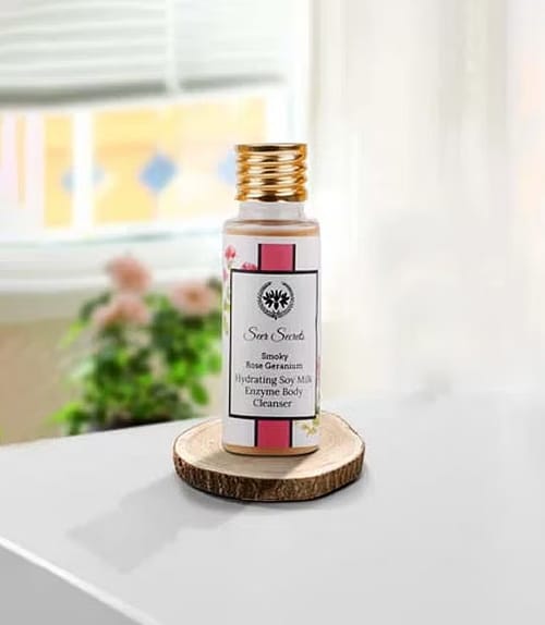Smoky Rose Geranium Hydrating Soy Milk Enzyme Body Cleanser