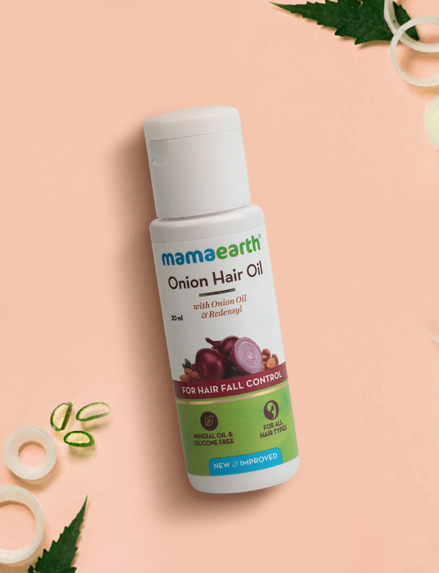 Onion Hair Oil For Hair Regrowth And Hair Fall Control With Redensyl