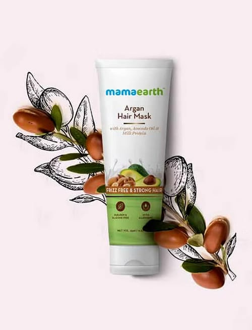 Argan Hair Mask With Argan, Avocado Oil, And Milk Protein For Frizz-free And Stronger Hair