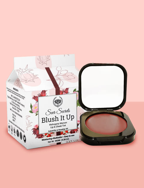 Blush It Up Mahogany Maroon Lip & Cheek Tint