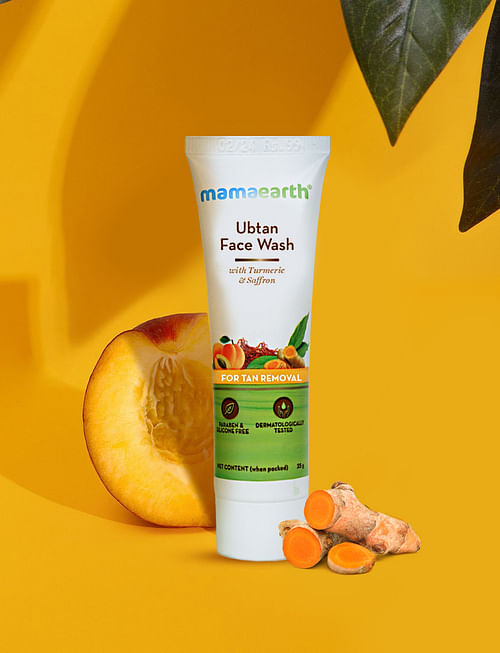 Ubtan Face Wash With Turmeric & Saffron For Tan Removal