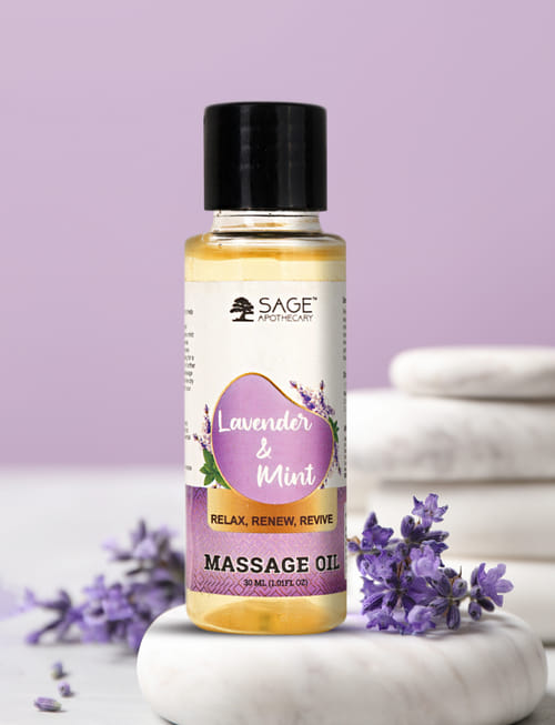 100% Pure Lavender Mint Massage Oil
