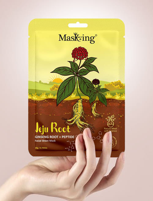Jeju Ginseng Root + Pepetide Facial Sheet Mask
