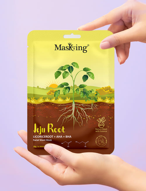 Jeju Licoriceroot + AHA+BHA Facial Sheet Mask
