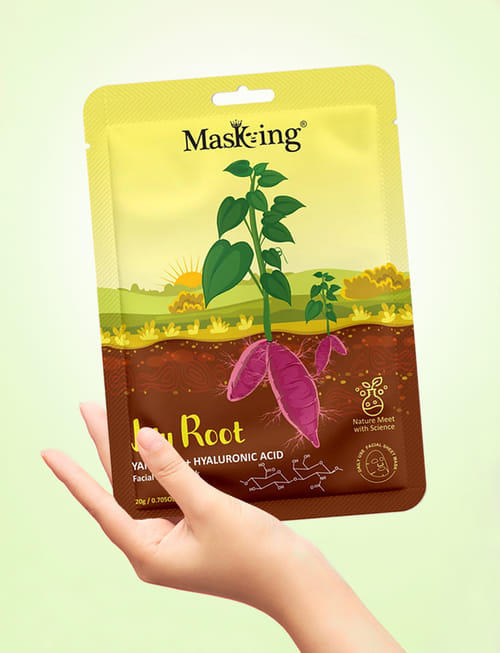 Jeju Yamroot + Hyluronic Acid Facial Sheet Mask