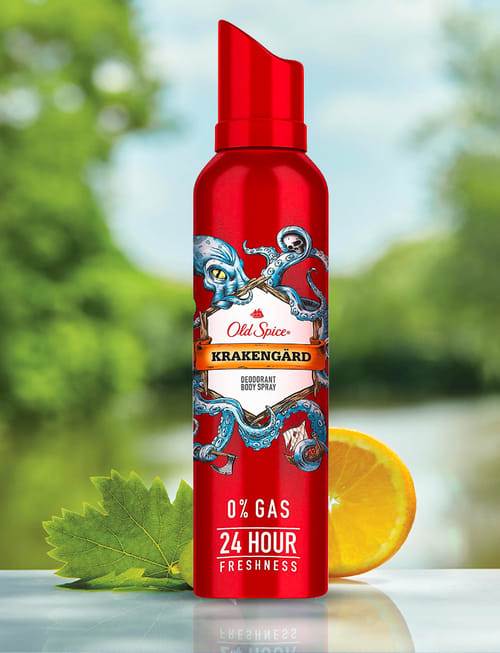 Krakengard No Gas Deodorant Body Spray Perfume For Men