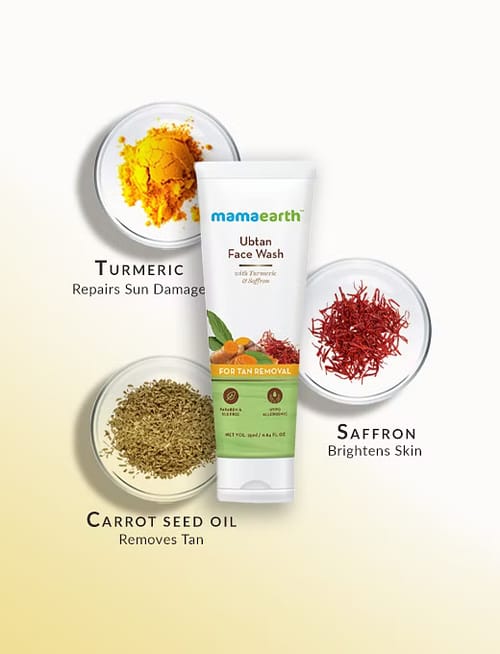 Ubtan Face Wash With Turmeric & Saffron For Tan Removal Ubtan Face Wash With Turmeric & Saffron For Tan Removal