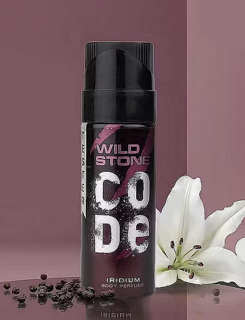 Wild Stone Code Iridium No Gas Body Perfume For Men, Long Lasting Masculine Fragrance For Office Wear