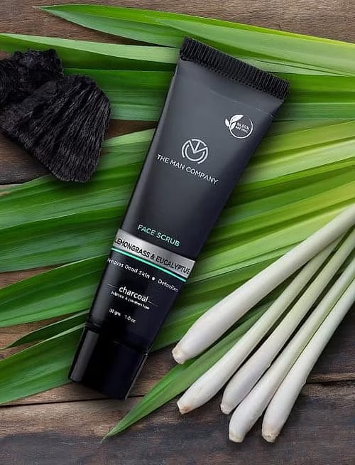 Charcoal Face Scrub | Lemongrass & Eucalyptus Essential Oils