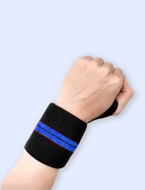 Gym Wrist Support - Blue Black Gym Wrist Support - Blue Black