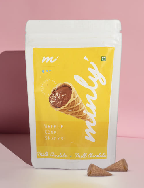 Milk Chocolate Waffle Cones