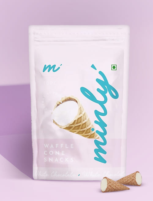 White Chocolate Waffle Cone