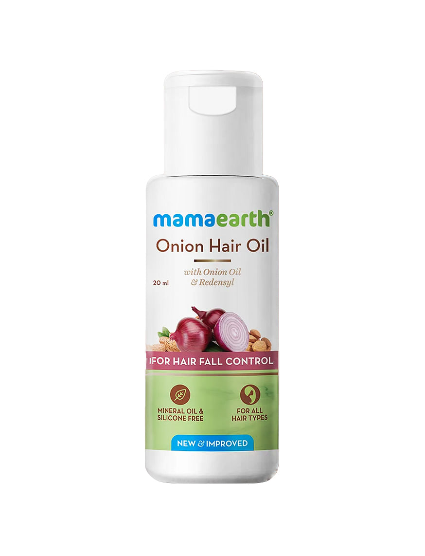 Mamaearth Onion Oil For Hair Regrowth & Hair Fall Control With Redensyl:  Buy Mamaearth Onion Oil For Hair Regrowth & Hair Fall Control With Redensyl  Online at Best Price in India |