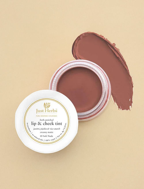 Herb Enriched Cheek And Lip Tint - Soft Nude