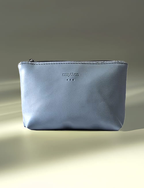 Leather Pouch - Grey
