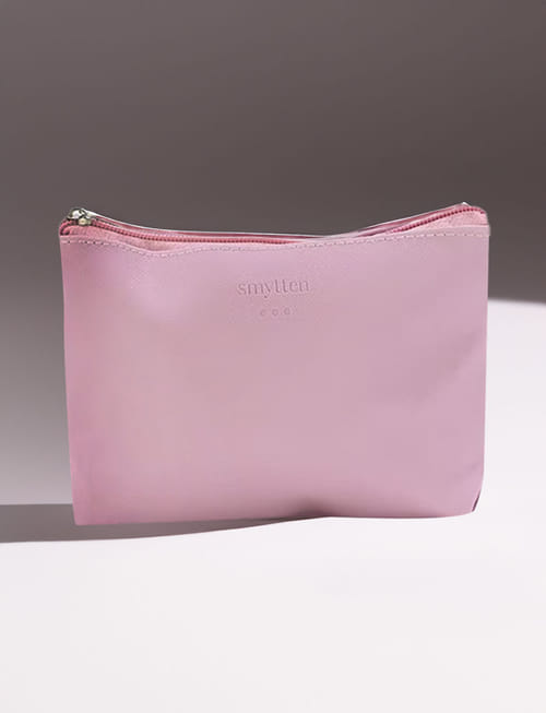Leather Travel Pouch - Soft Lilac