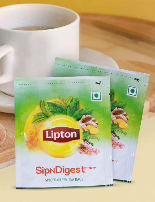 SipNDigest With Green Tea, Ginger, Tulsi & Rock Salt Tea Bags