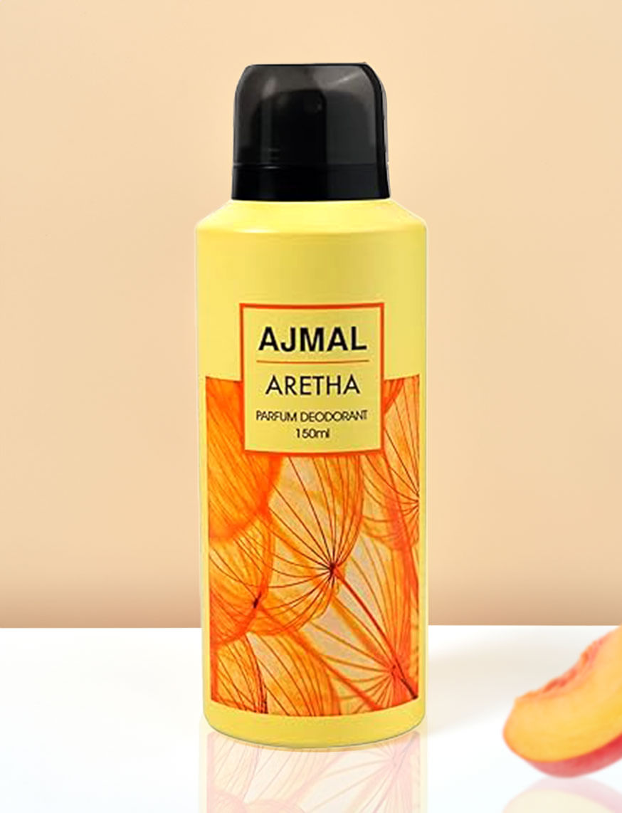 Aretha Deodorant Fruity Perfume Long Lasting Scent Spray Party