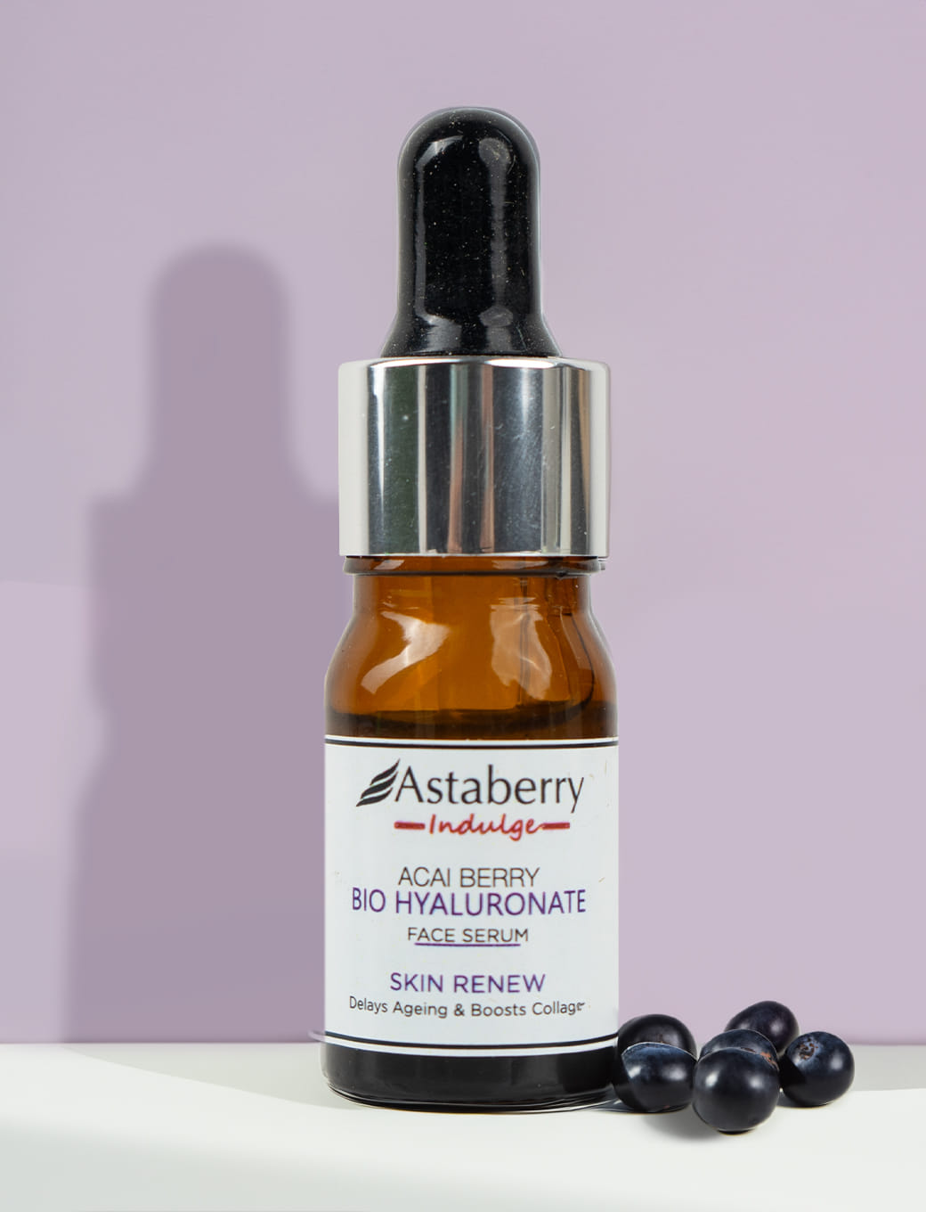 Indulge Acai Berry Bio Hyaluronate Face Serum For Skin Renew - Delays Ageing